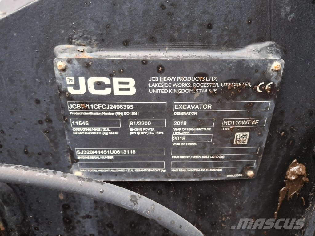 JCB 110 W Hydradig Колёсные экскаваторы