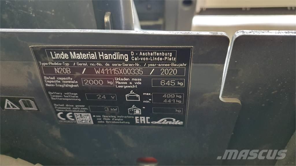 Linde N20B Горизонтальные комплектовщики