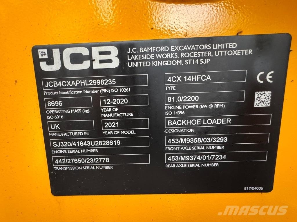 JCB 4 CX 14 Экскаваторы-погрузчики