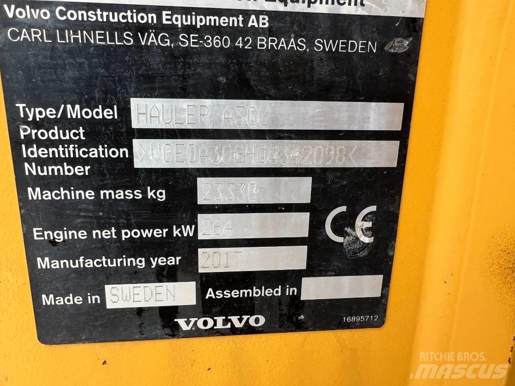 Volvo A30G Шарнирно-сочленённые самосвалы