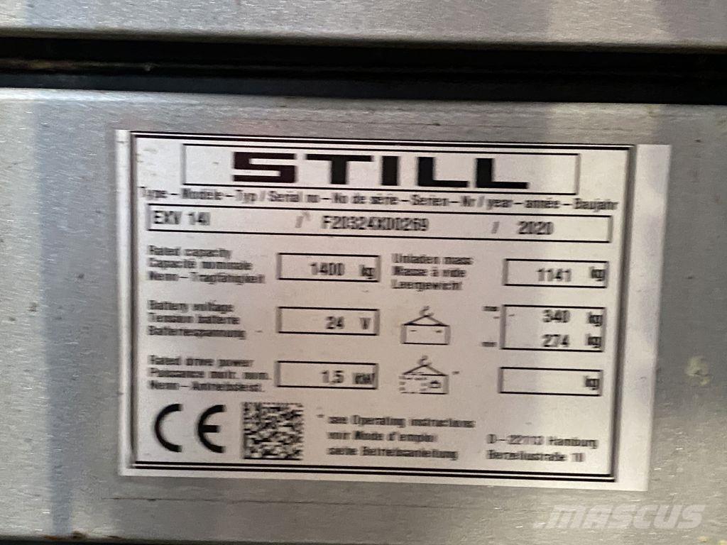 Still EXV14I Ручные штабелёры с электроподъёмом