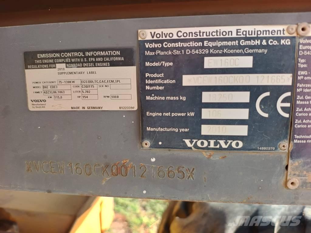 Volvo EW 160 C Колёсные экскаваторы