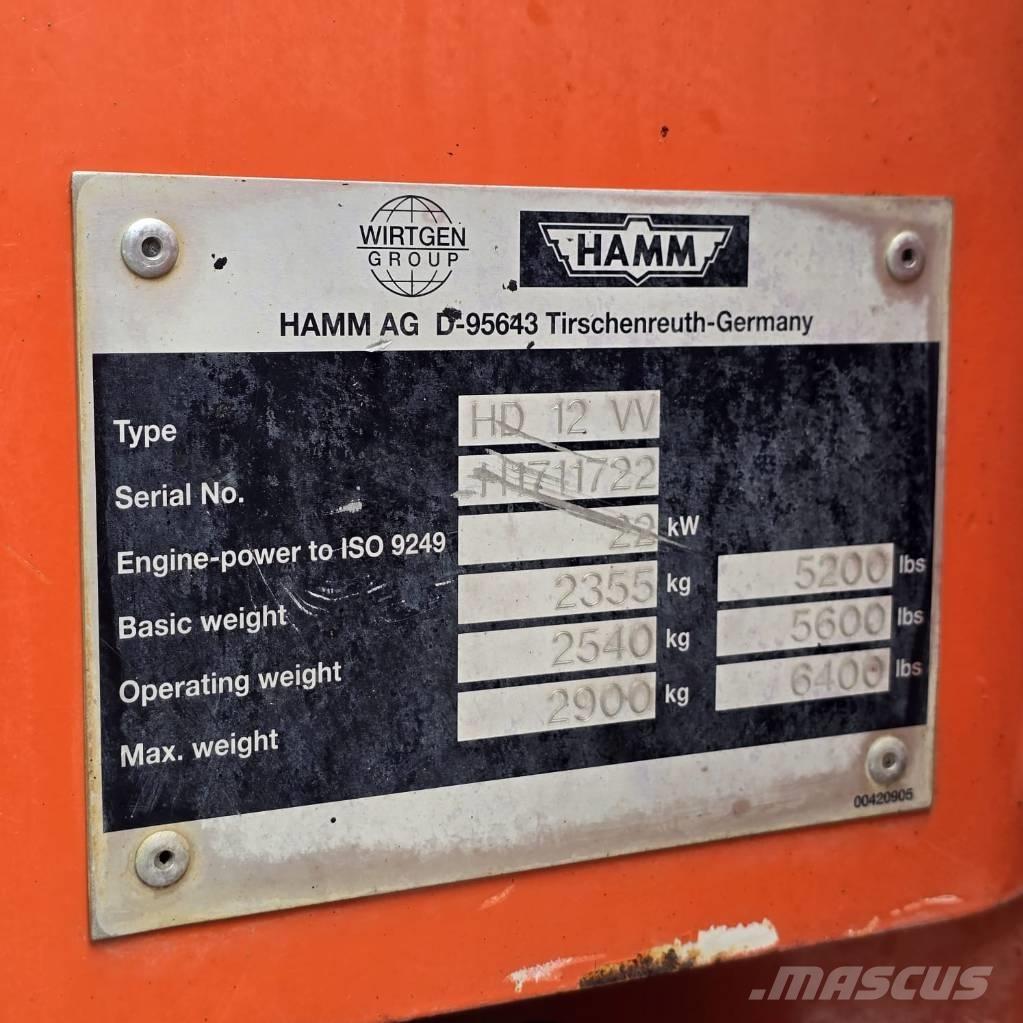 Hamm HD 12 VV Катки тротуарные
