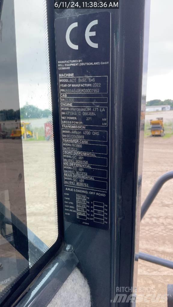 Bell B45E Шарнирно-сочленённые самосвалы