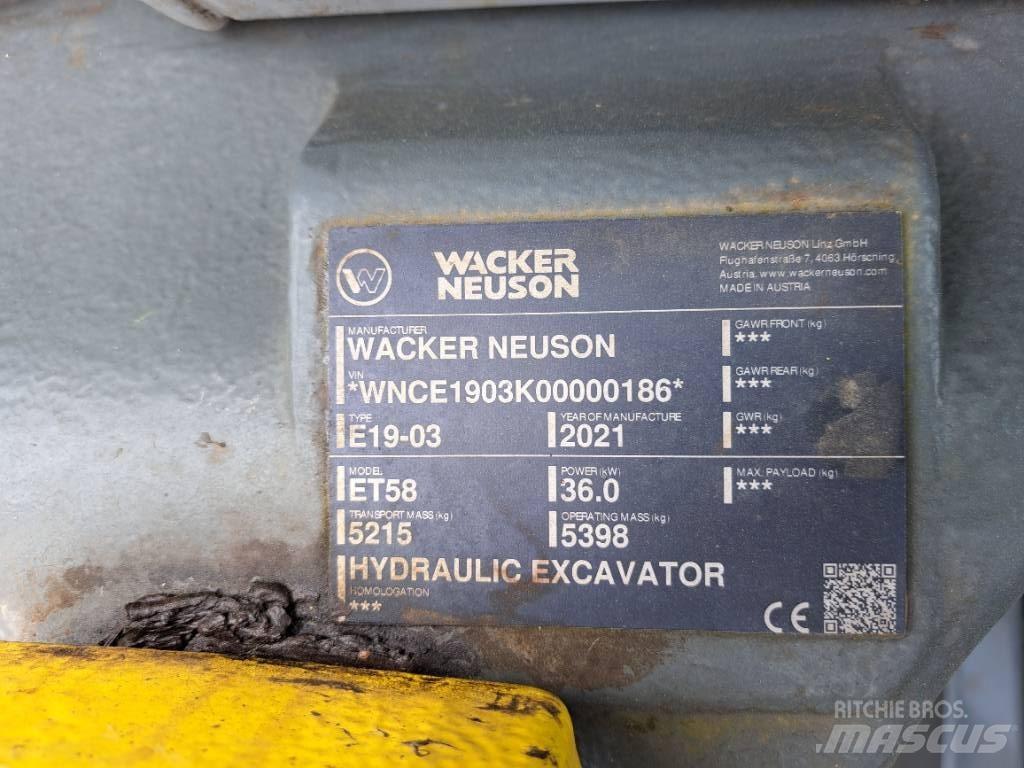 Wacker Neuson ET58 Гусеничные экскаваторы