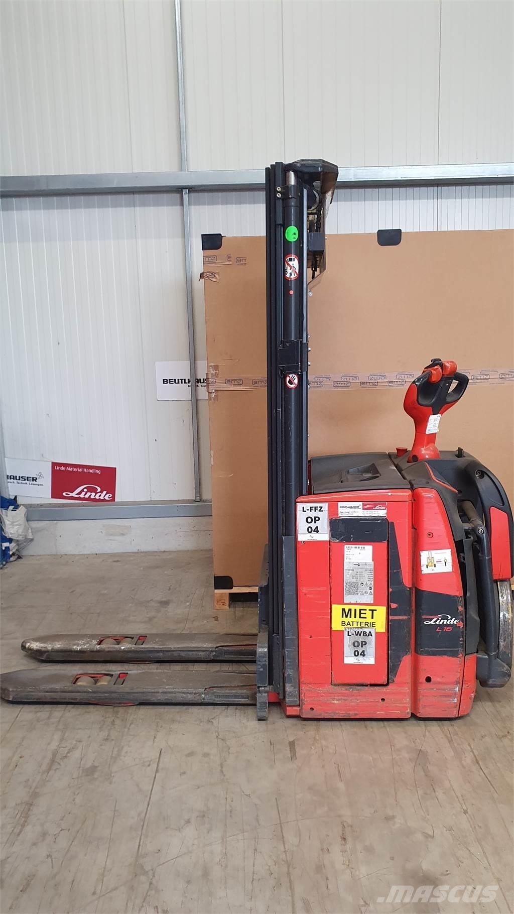 Linde L16AP Ручные штабелёры с электроподъёмом