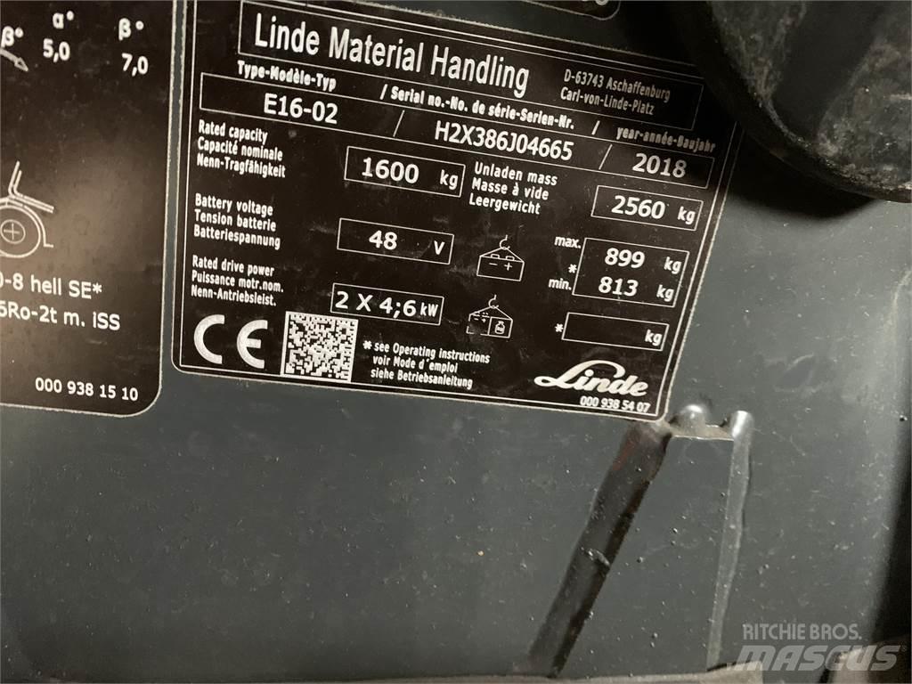 Linde E16 Электропогрузчики