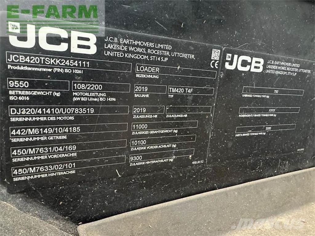 JCB tm 420 Сельскохозяйственные телескопические погрузчики