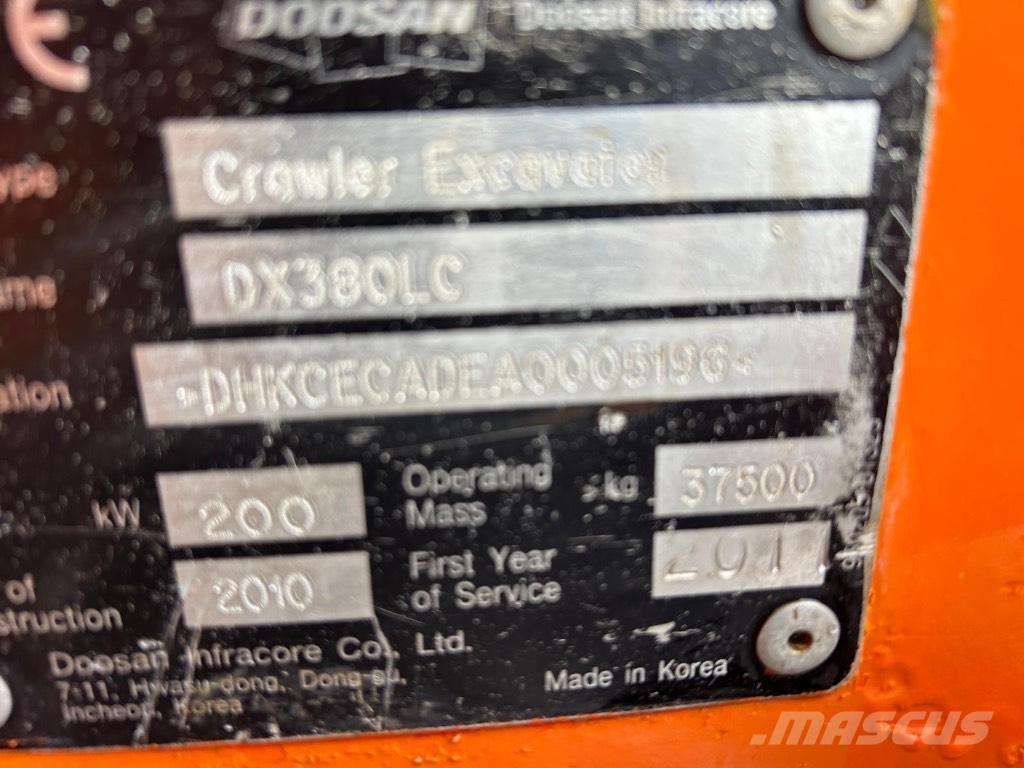 Doosan DX 380 LC Гусеничные экскаваторы