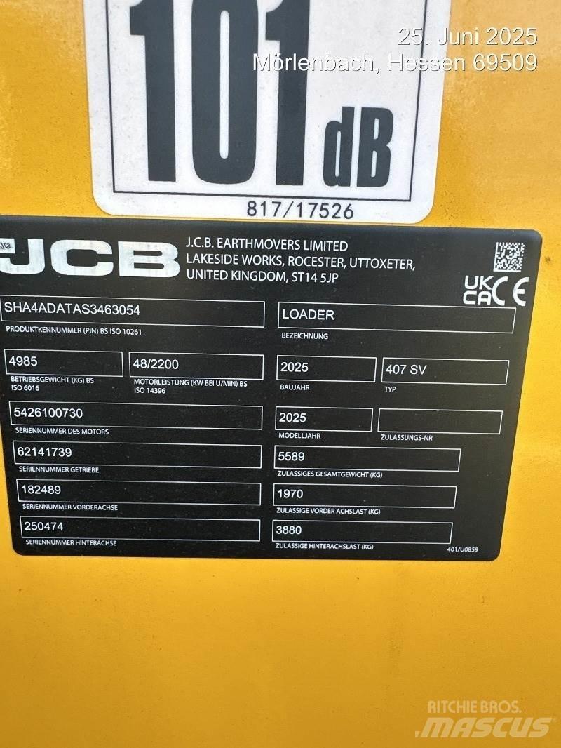JCB 407 Фронтальные погрузчики