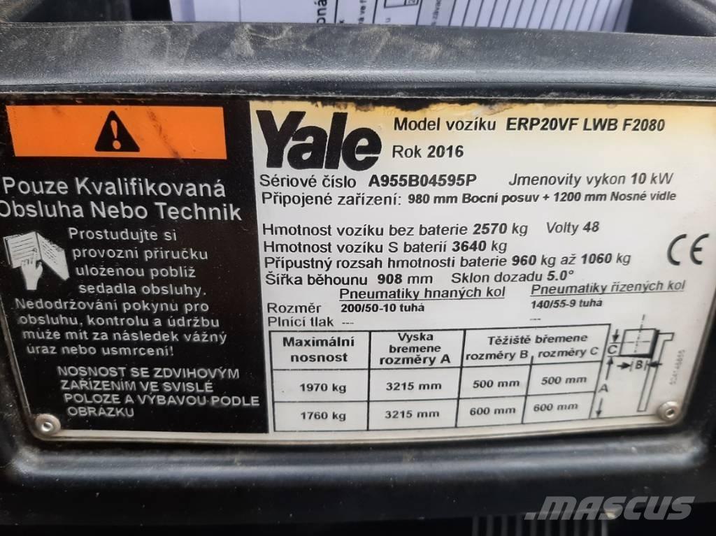 Yale ERP20VF LWB Электропогрузчики