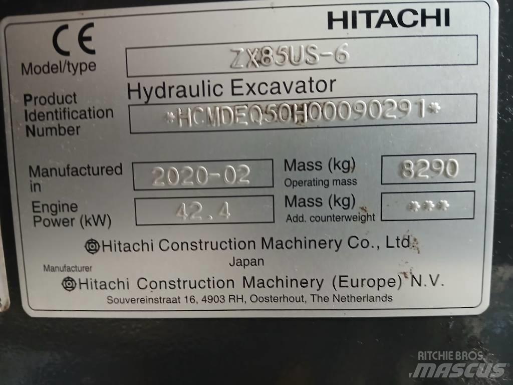 Hitachi ZX 85 US-6 Малые экскаваторы 7т-12т
