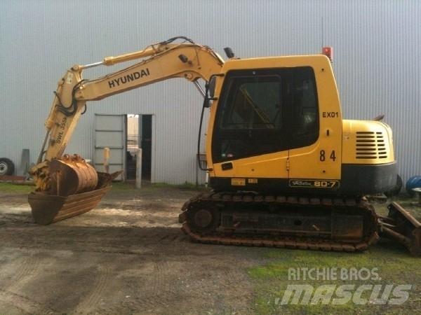 Hyundai R80-7 Малые экскаваторы 7т-12т