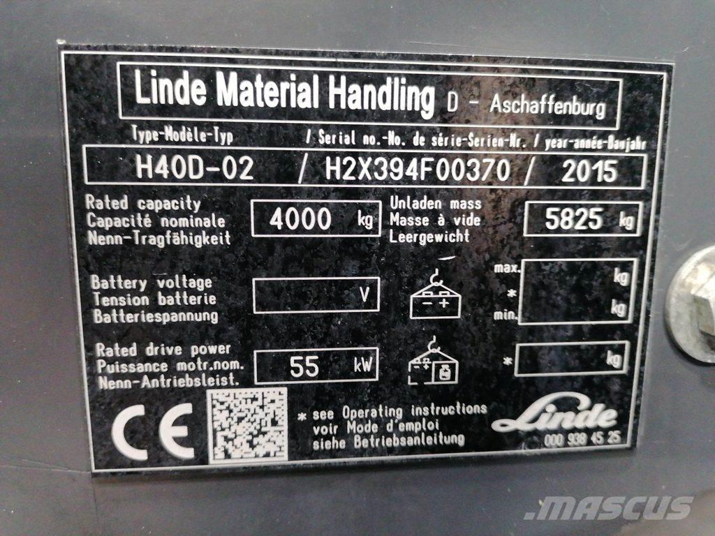 Linde H40D-02 Дизельные погрузчики