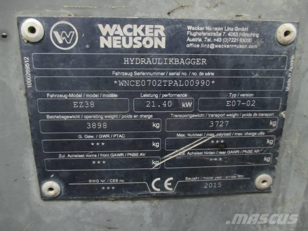Wacker Neuson EZ 38 Гусеничные экскаваторы