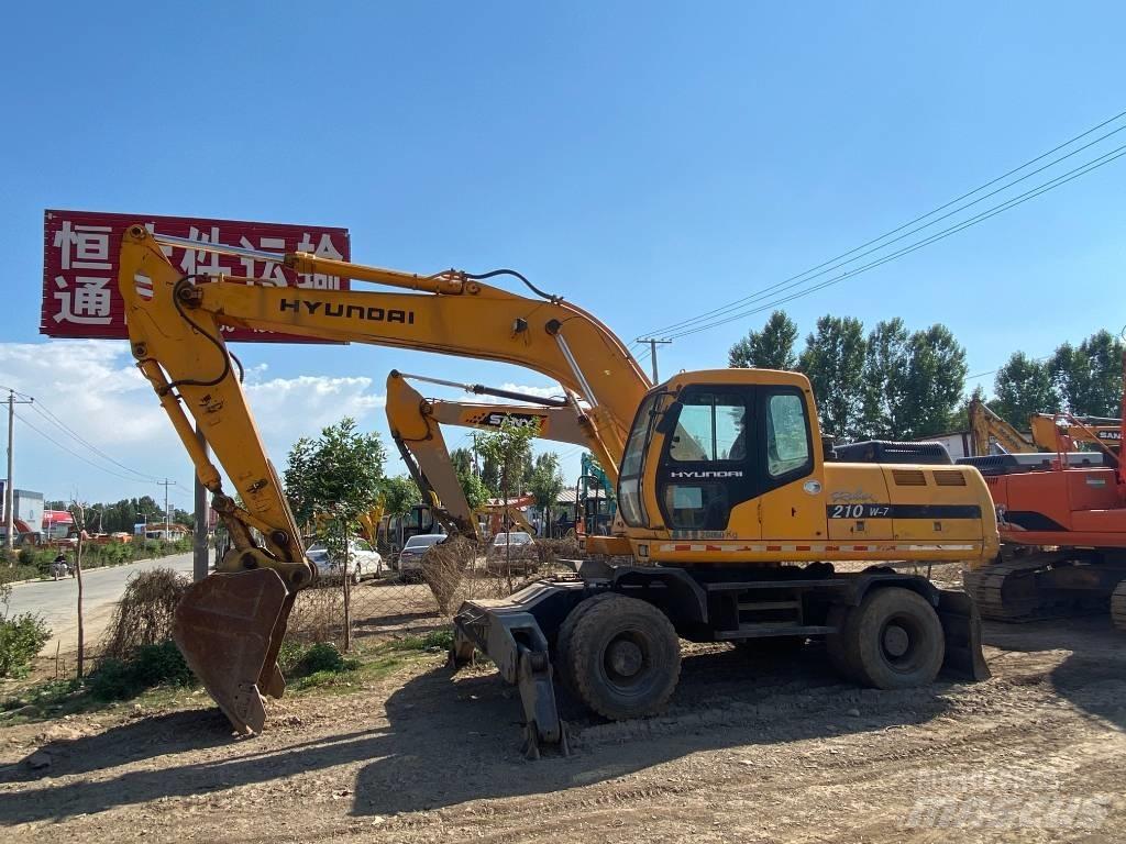 Hyundai 210w Колёсные экскаваторы