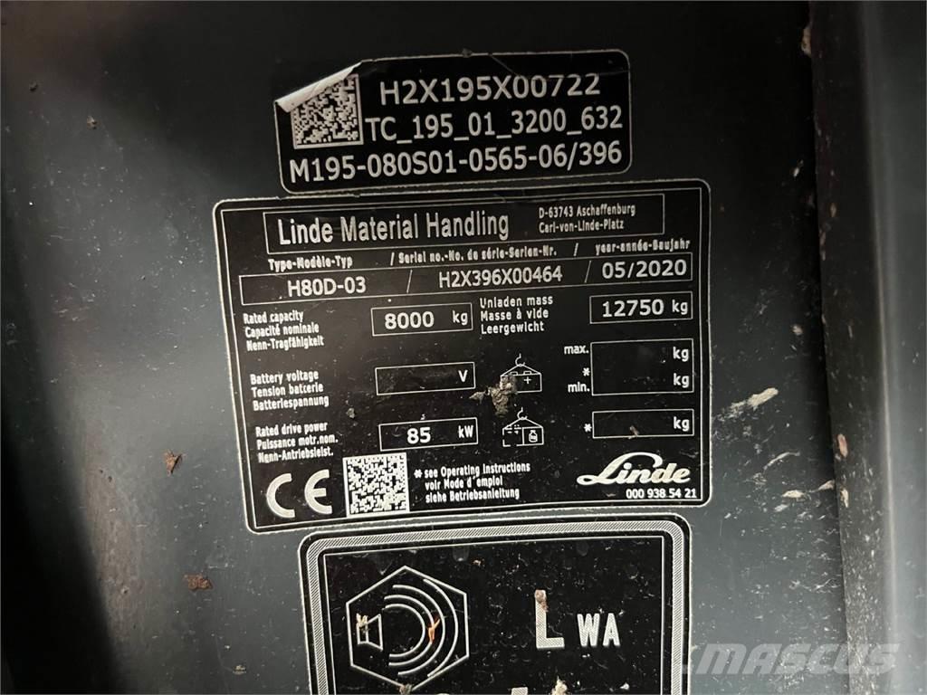Linde H80D-03 Дизельные погрузчики