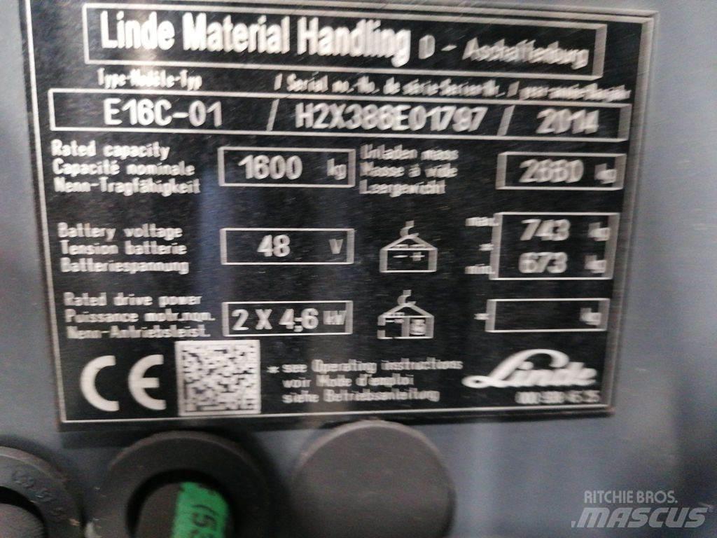 Linde E16C-01 Электропогрузчики