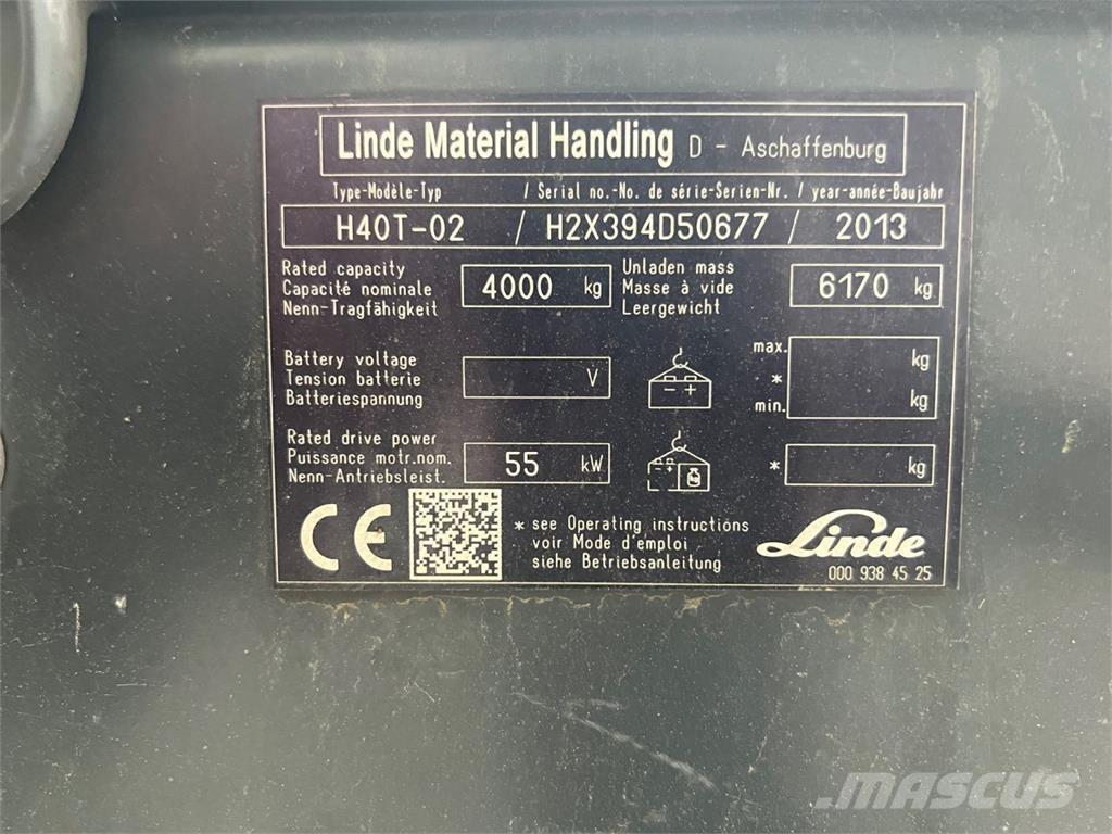 Linde H40T-02 Газовые погрузчики