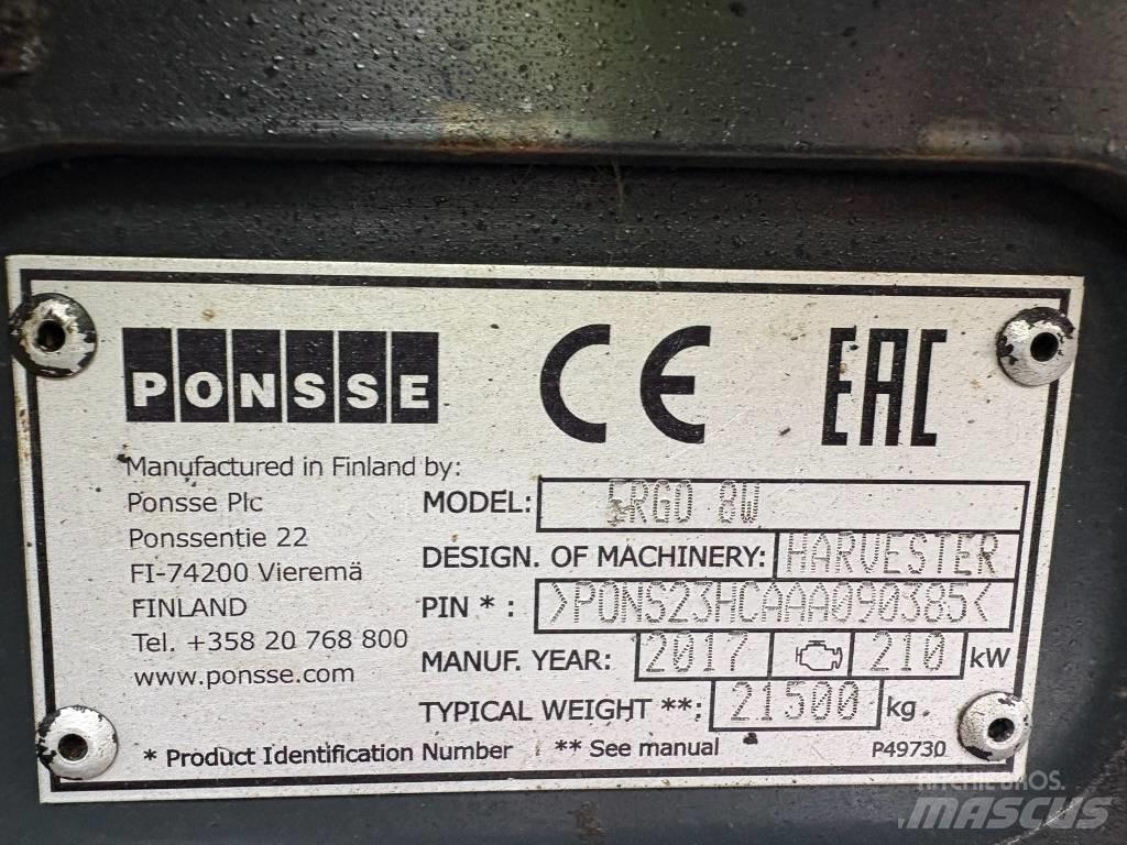 Ponsse Ergo 8W Харвестеры