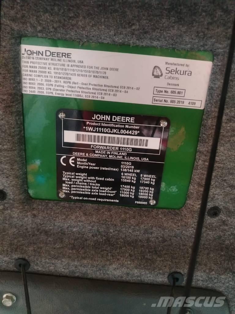 John Deere 1110 Форвардеры