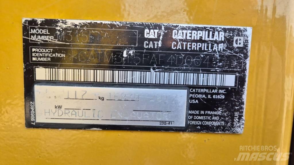 CAT M 315 F Колёсные экскаваторы