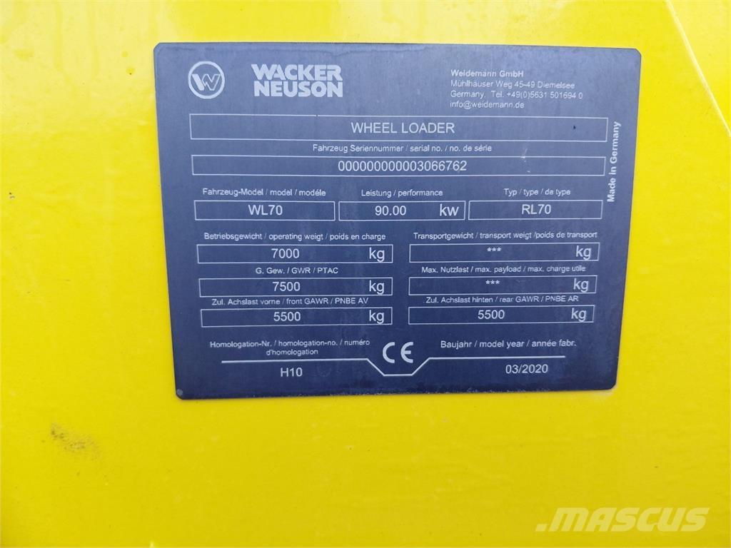 Weidemann WL 70 Фронтальные погрузчики