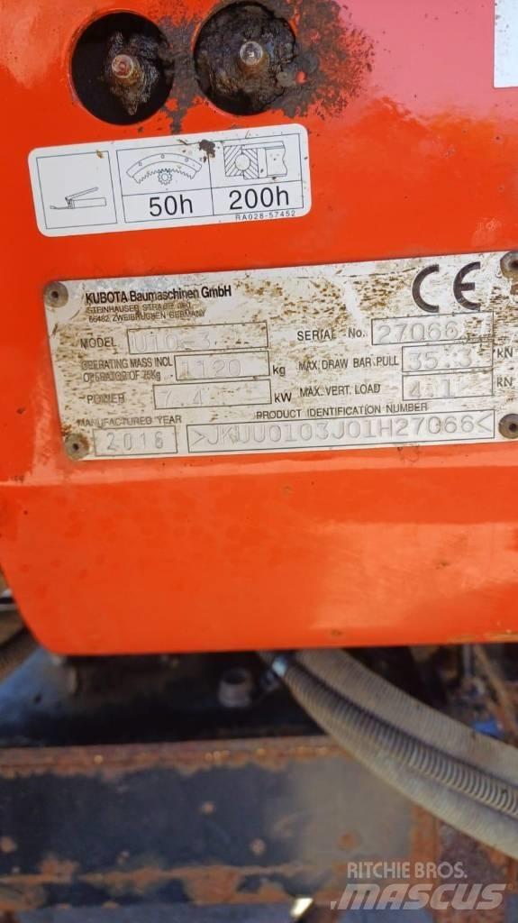 Kubota U10-3 Мини-экскаваторы