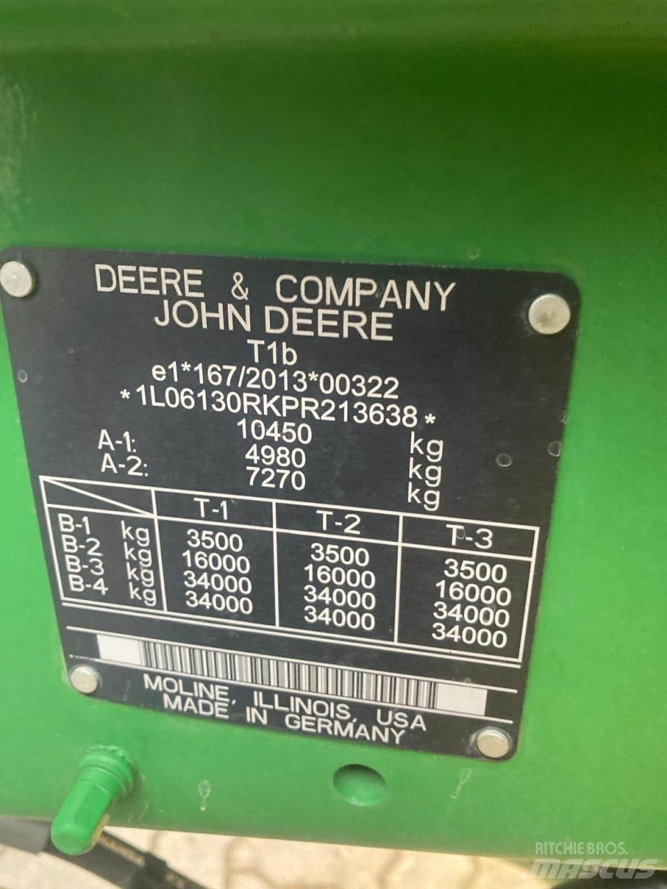 John Deere 6R 130 Трактора