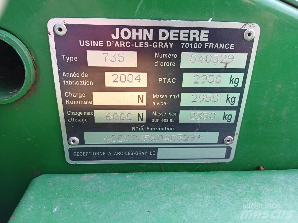 John Deere 735 Косилки плющилки