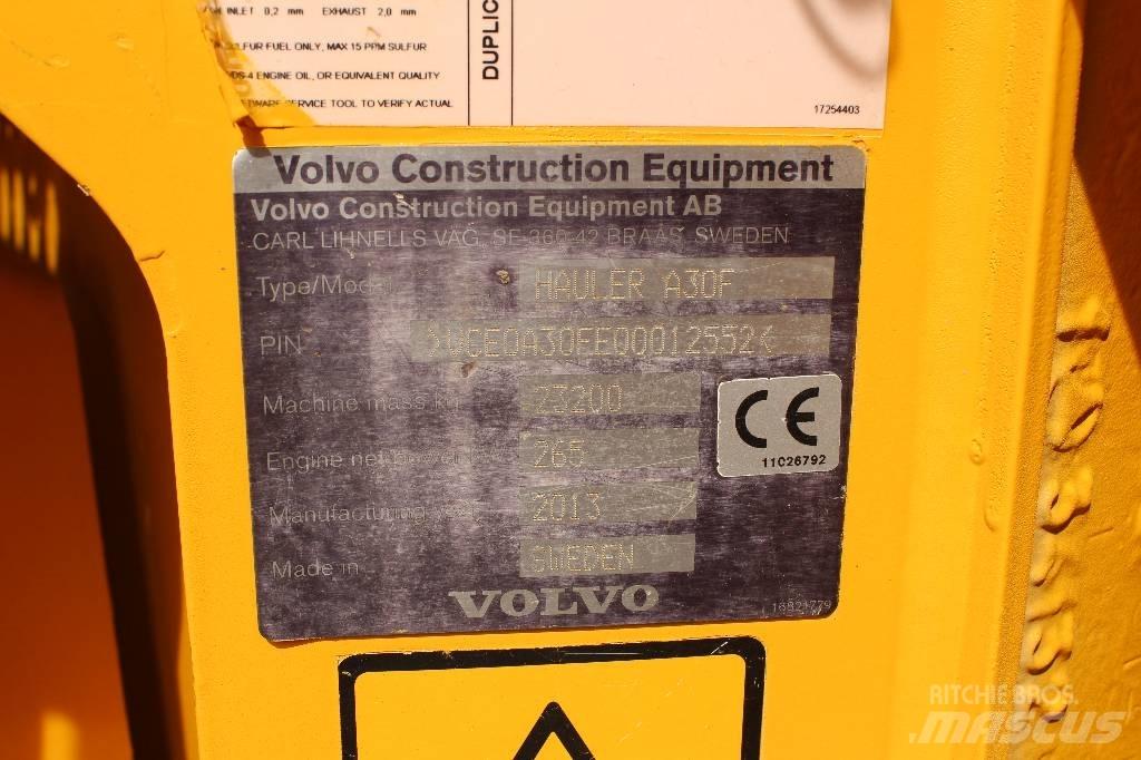Volvo A 30 F Шарнирно-сочленённые самосвалы