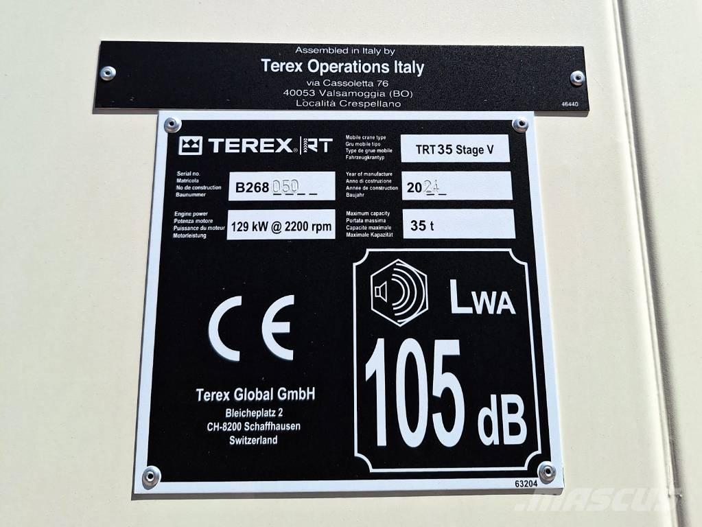 Terex TRT 35 Автокраны вездеходы