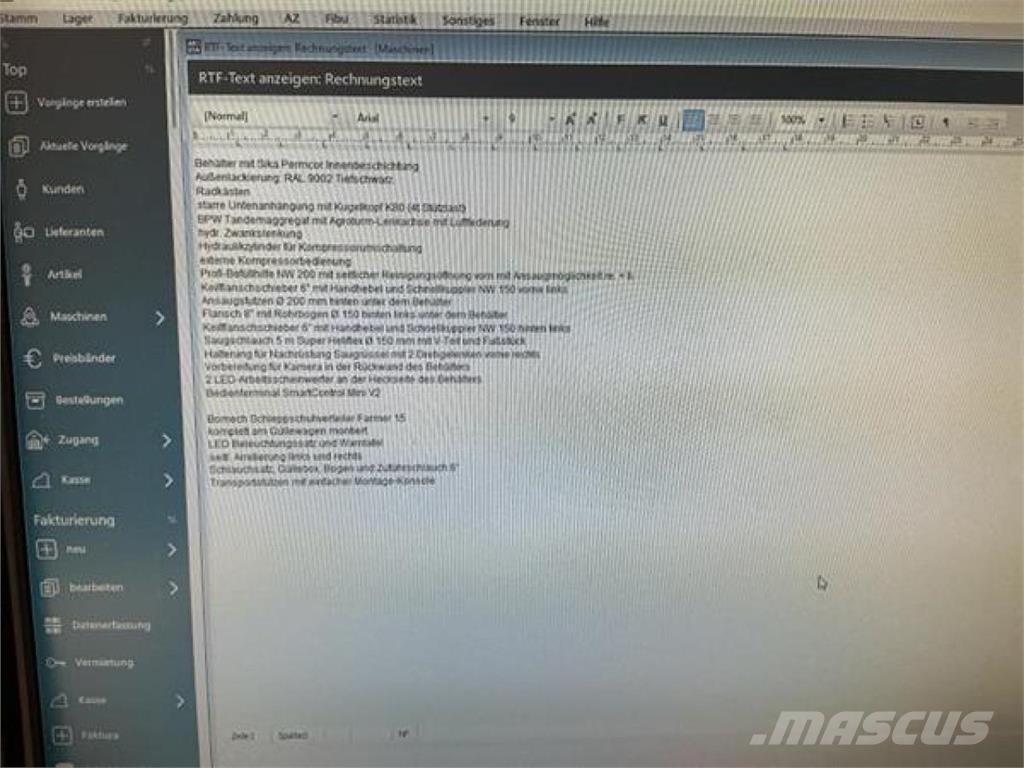 Kotte VT 19.700 Цистерны для перевозки суспензий