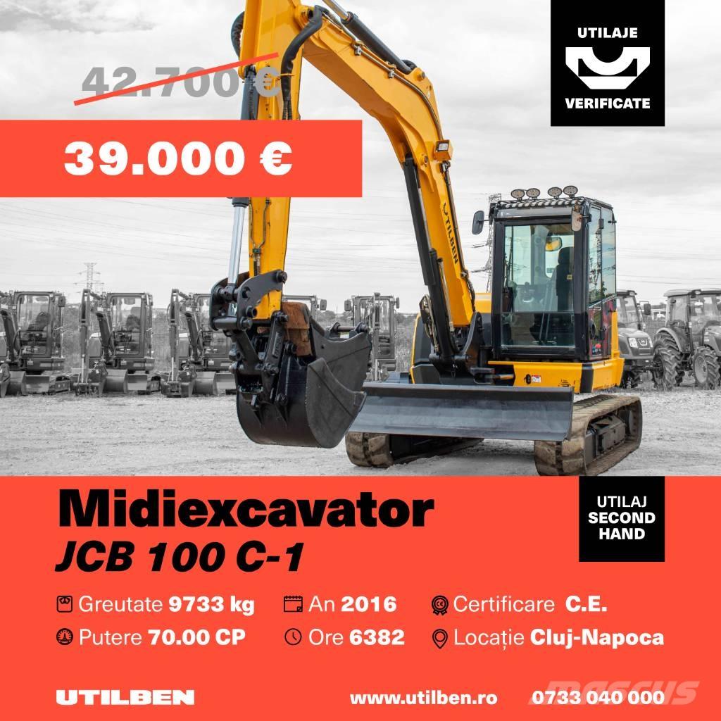 JCB 100 C-1 Малые экскаваторы 7т-12т