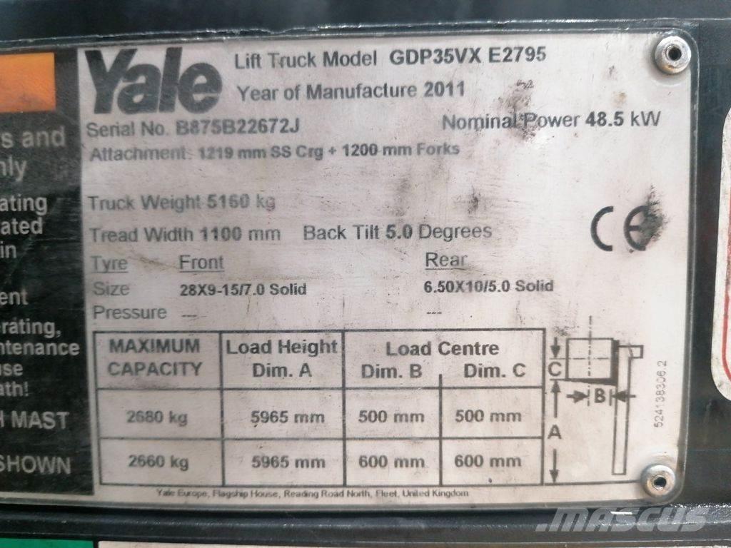 Yale GDP35VX Дизельные погрузчики