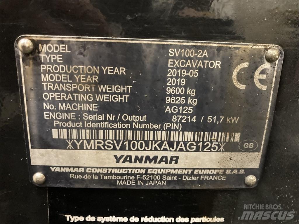 Yanmar SV 100-2A Малые экскаваторы 7т-12т