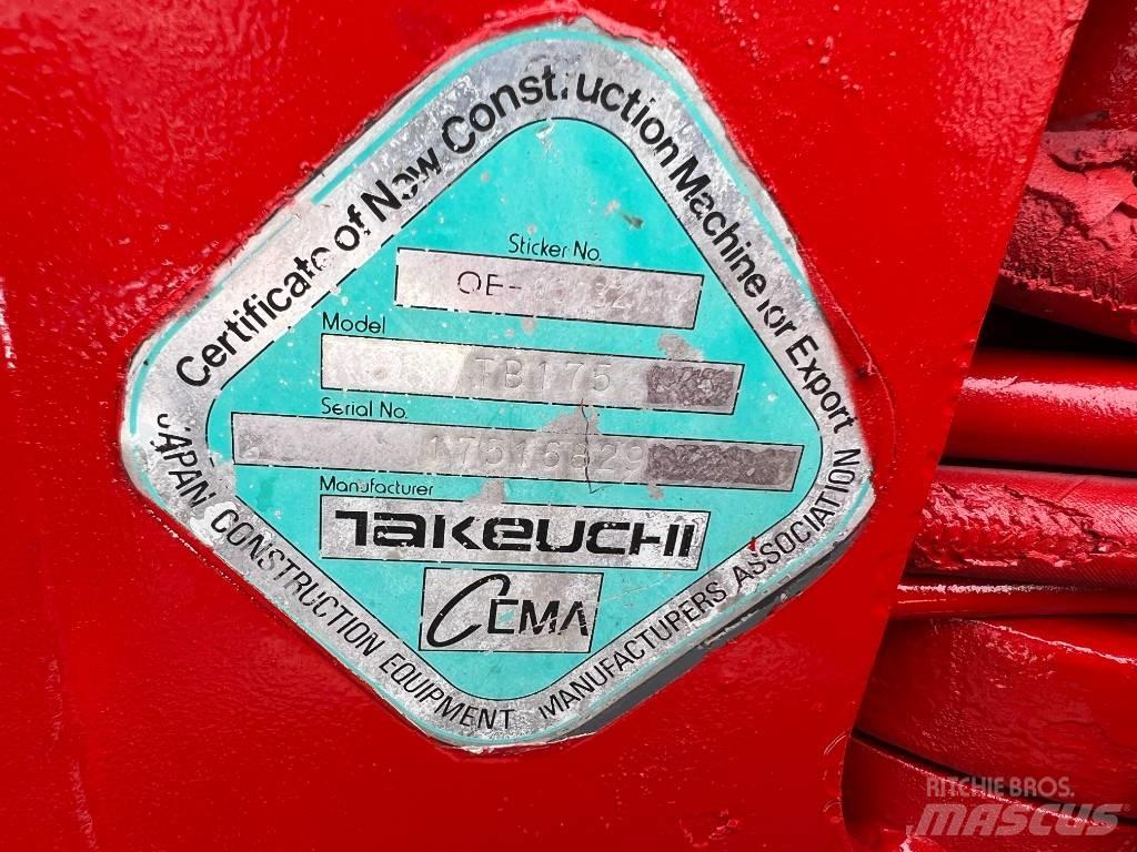 Takeuchi TB175 Малые экскаваторы 7т-12т