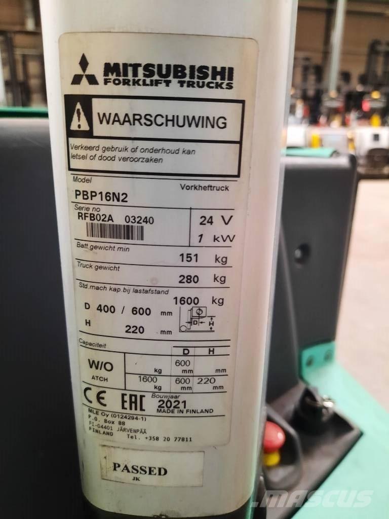 Mitsubishi PBP16N2 Ручные электрические тележки