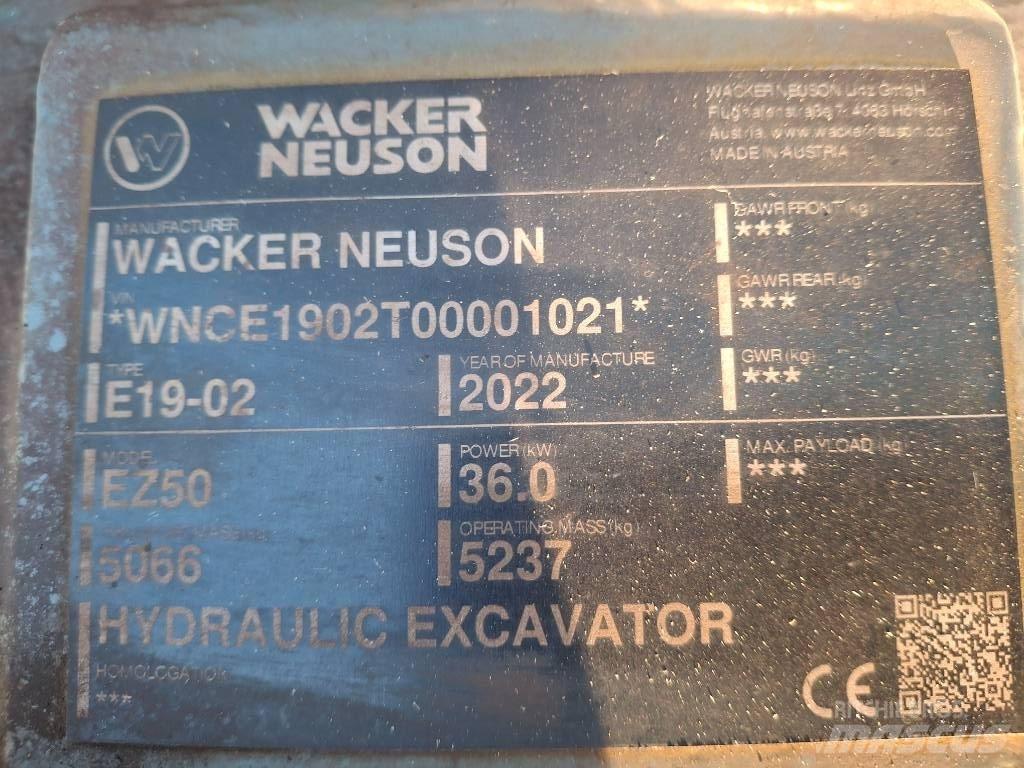 Wacker Neuson EZ50 Гусеничные экскаваторы