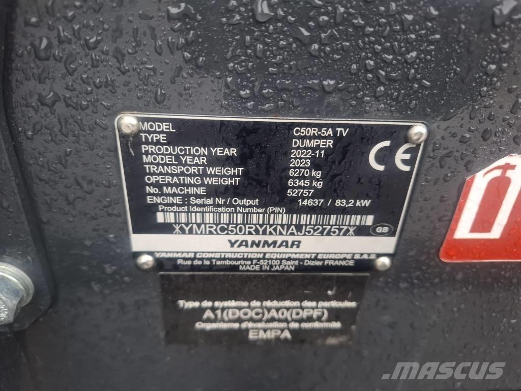 Yanmar C 50 R-5A Гусеничные самосвалы