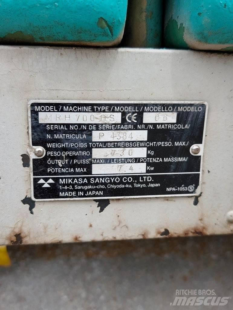 Mikasa MRH 700 DS Уплотнители грунта