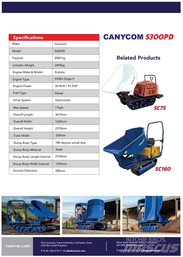 Canycom s300 Гусеничные самосвалы