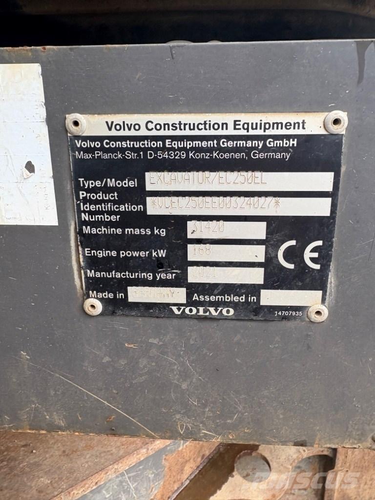 Volvo EC 250 EL Гусеничные экскаваторы