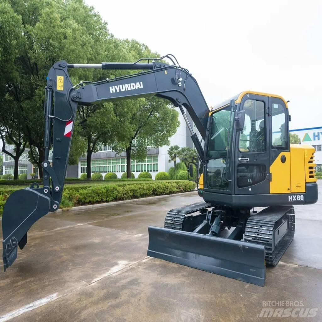 Hyundai HX80 Малые экскаваторы 7т-12т