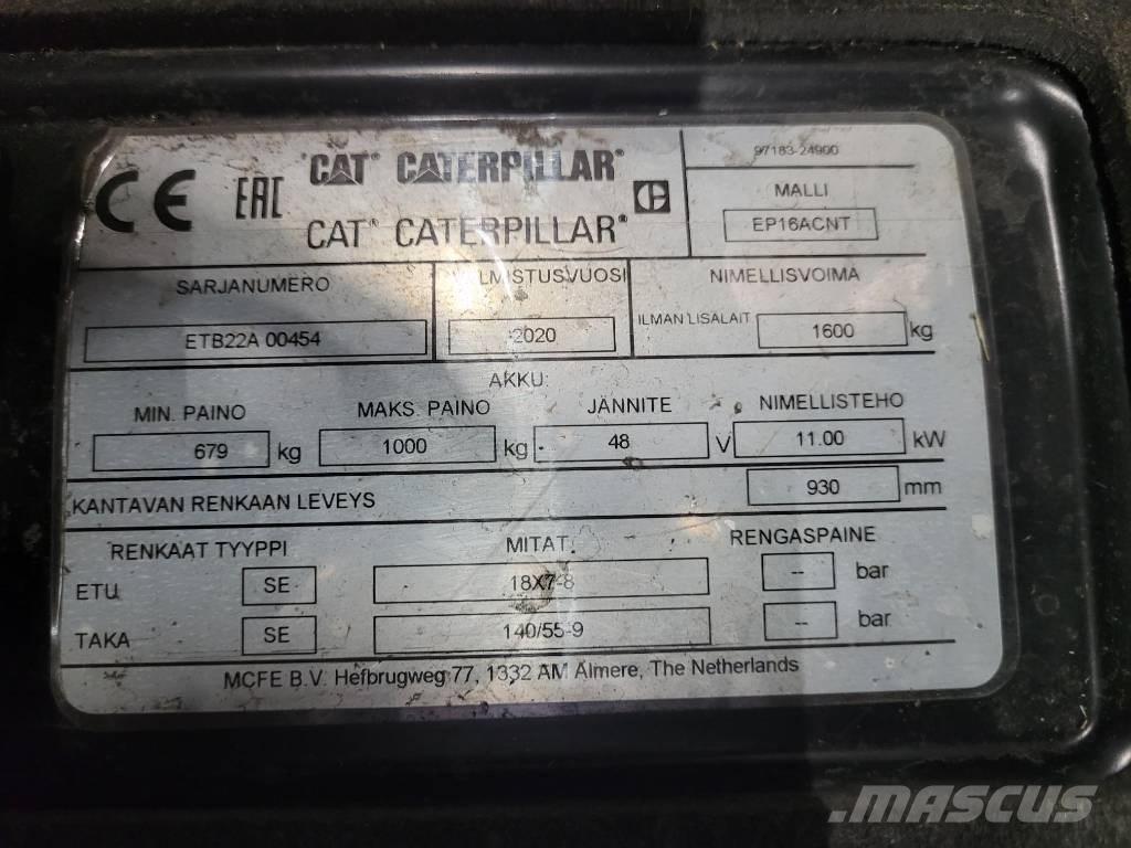 CAT EP16ACNT Электропогрузчики
