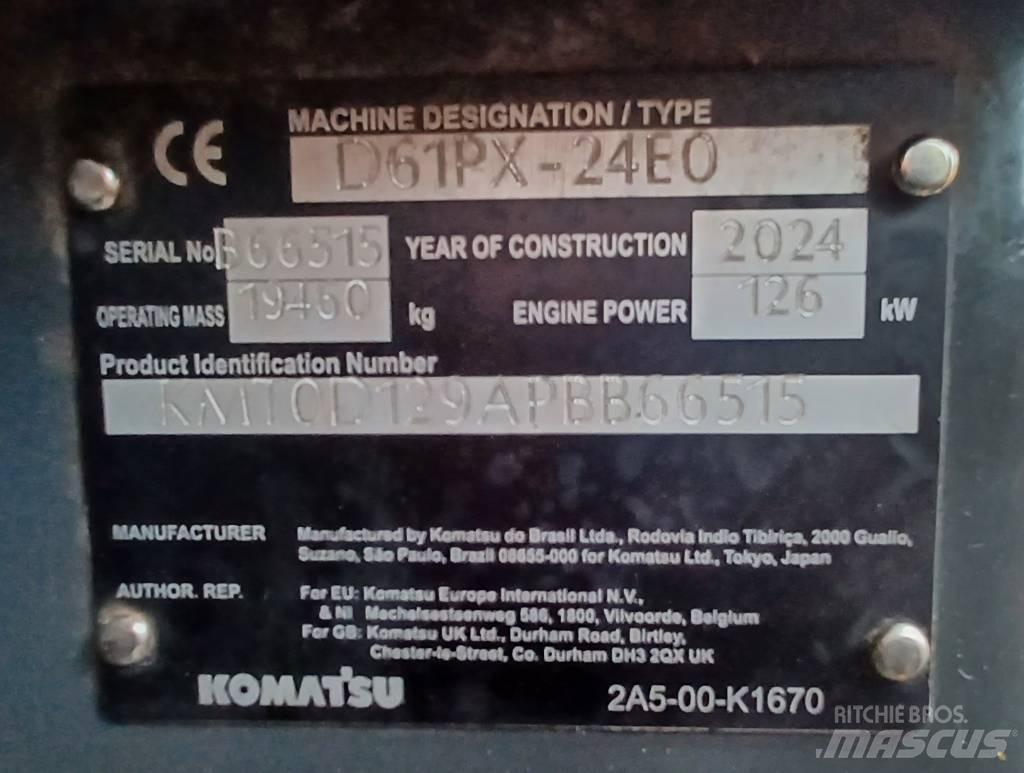 Komatsu D61PX-24 Гусеничные бульдозеры