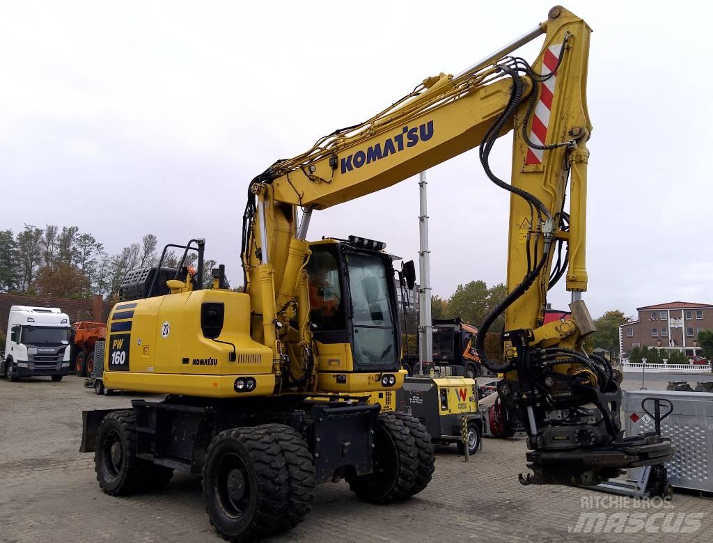 Komatsu PW160-11 Колёсные экскаваторы
