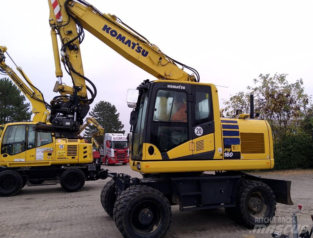 Komatsu PW160-11 Колёсные экскаваторы