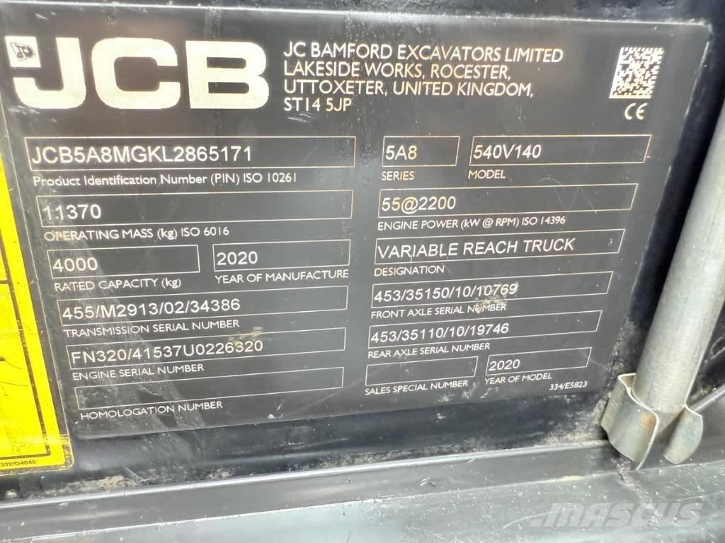 JCB 540-140 Телескопические погрузчики