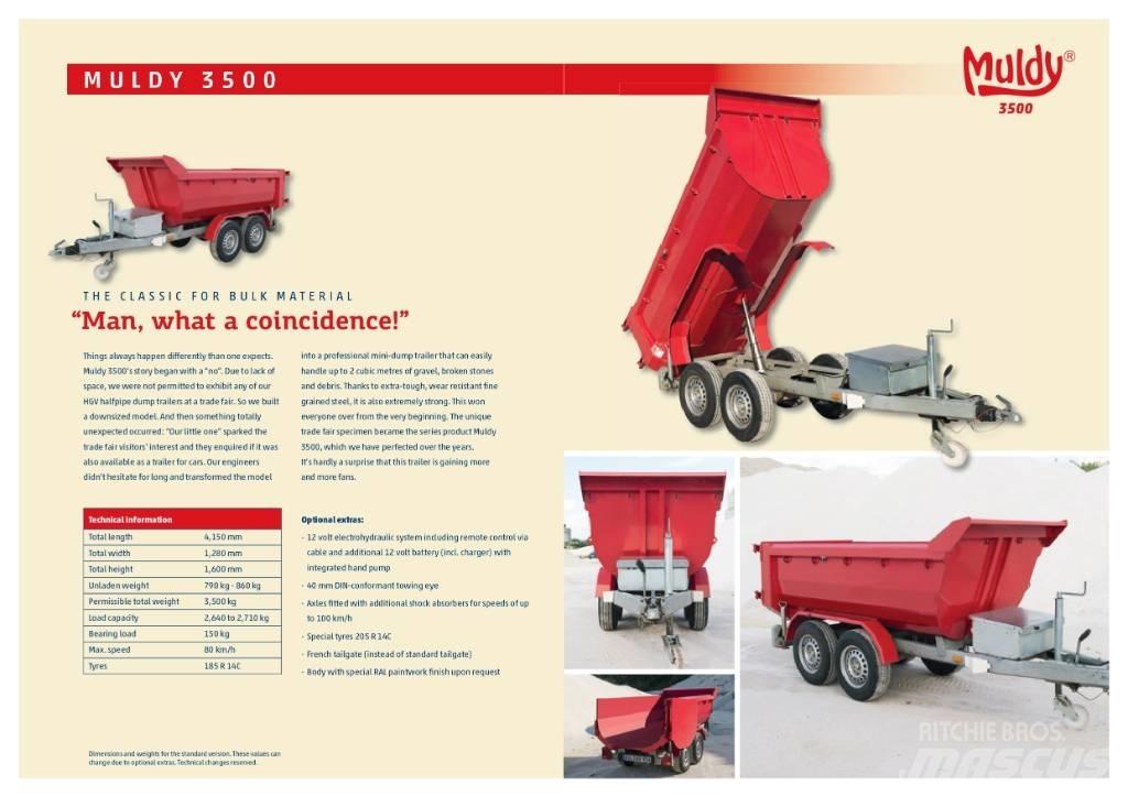  Muldy 3500 Самосвальные прицепы